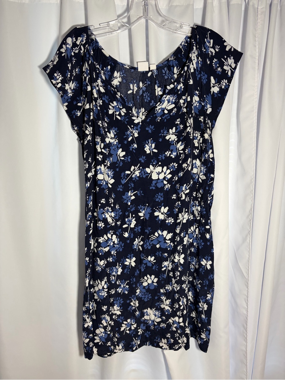 GAP Navy Blue & White Floral Dress size S
